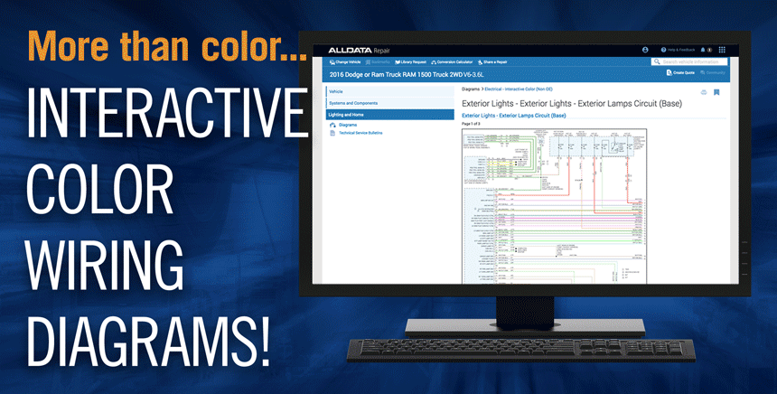 New Interactive Color Wiring Diagrams | ALLDATA